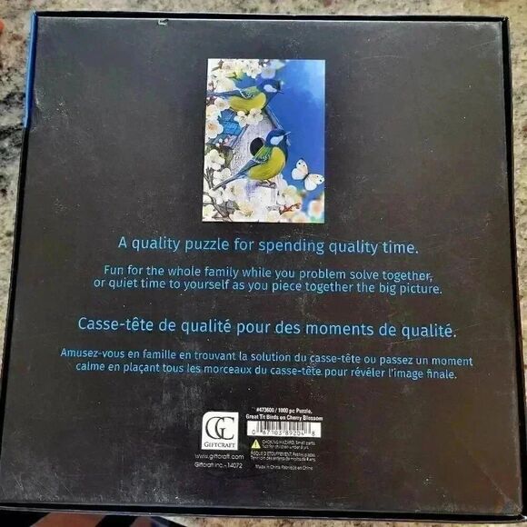 Giftcraft Dimensions Birds & Cherry Blossom 1000 traditional piece Jigsaw Puzzle - Picture 5 of 6